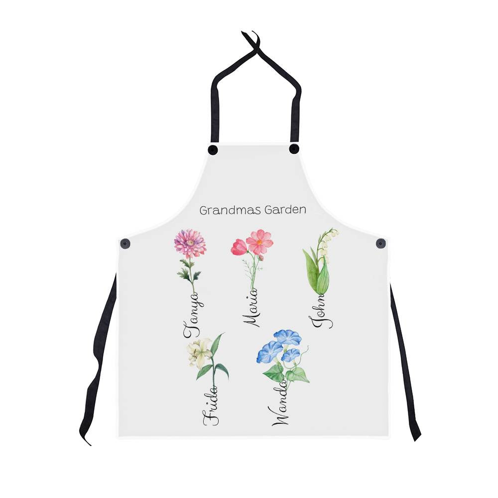Personalized Grandmas Garden Apron