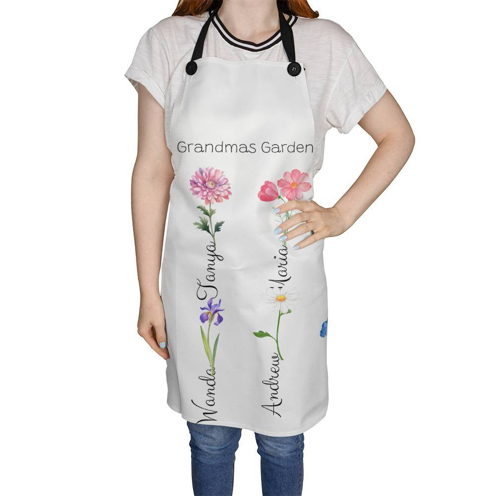 Personalized Grandmas Garden Apron