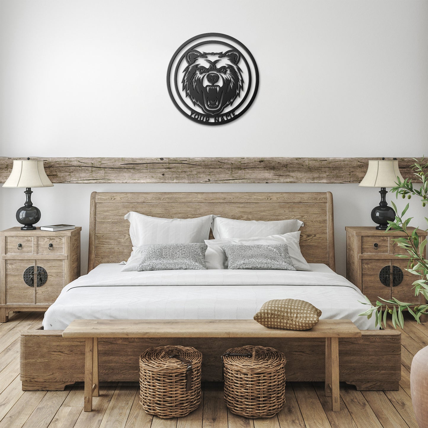 Bear Metal Wall Art, Wall Decor Gift For A Bear Lover