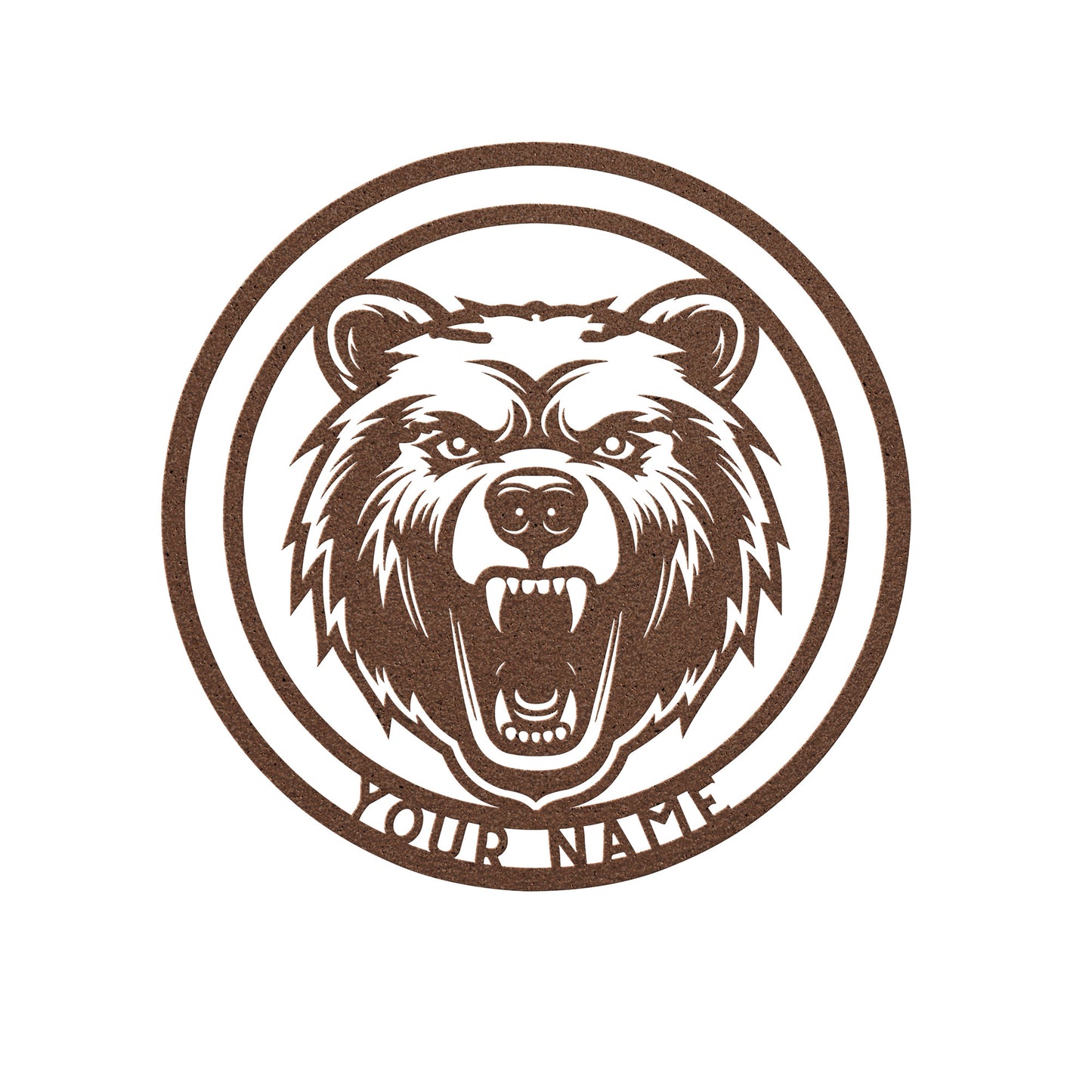 Bear Metal Wall Art, Wall Decor Gift For A Bear Lover