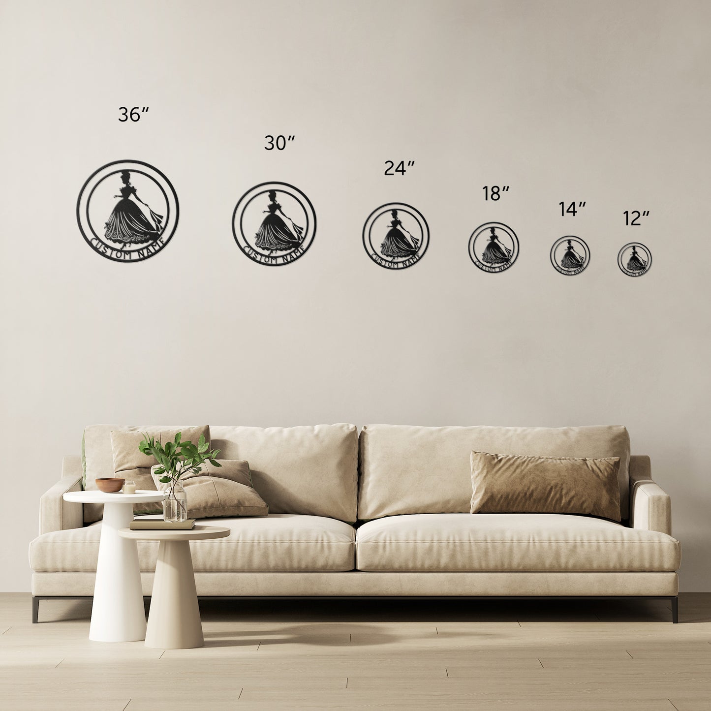 Cinderella Metal Wall Art