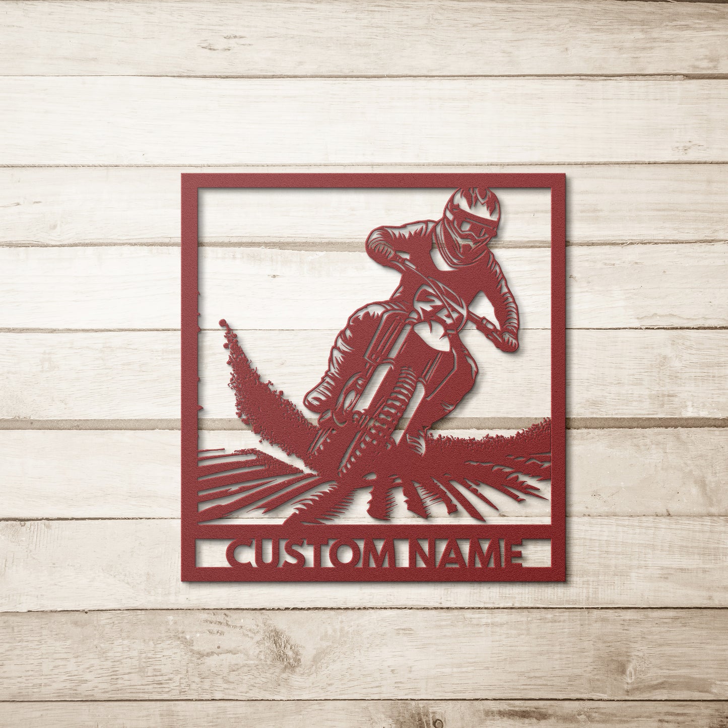 Dirtbike Metal Wall Art