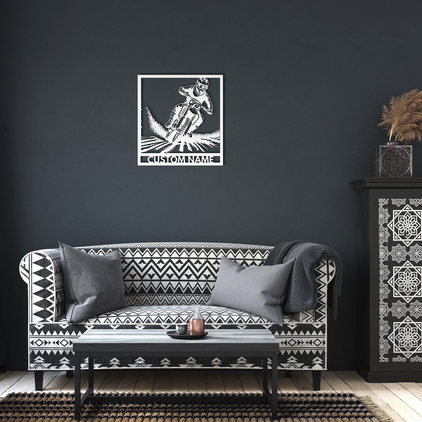 Dirtbike Metal Wall Art