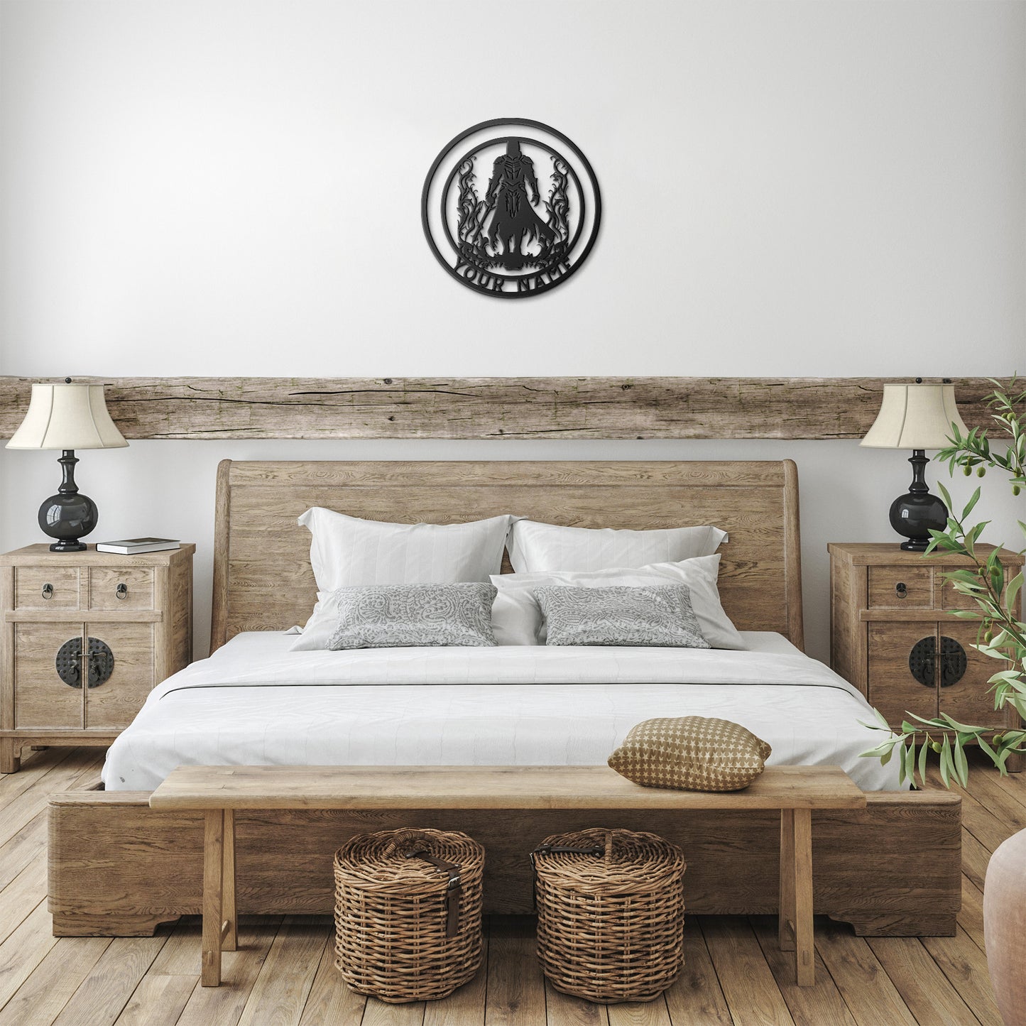 Knight In Armour Metal Wall Art