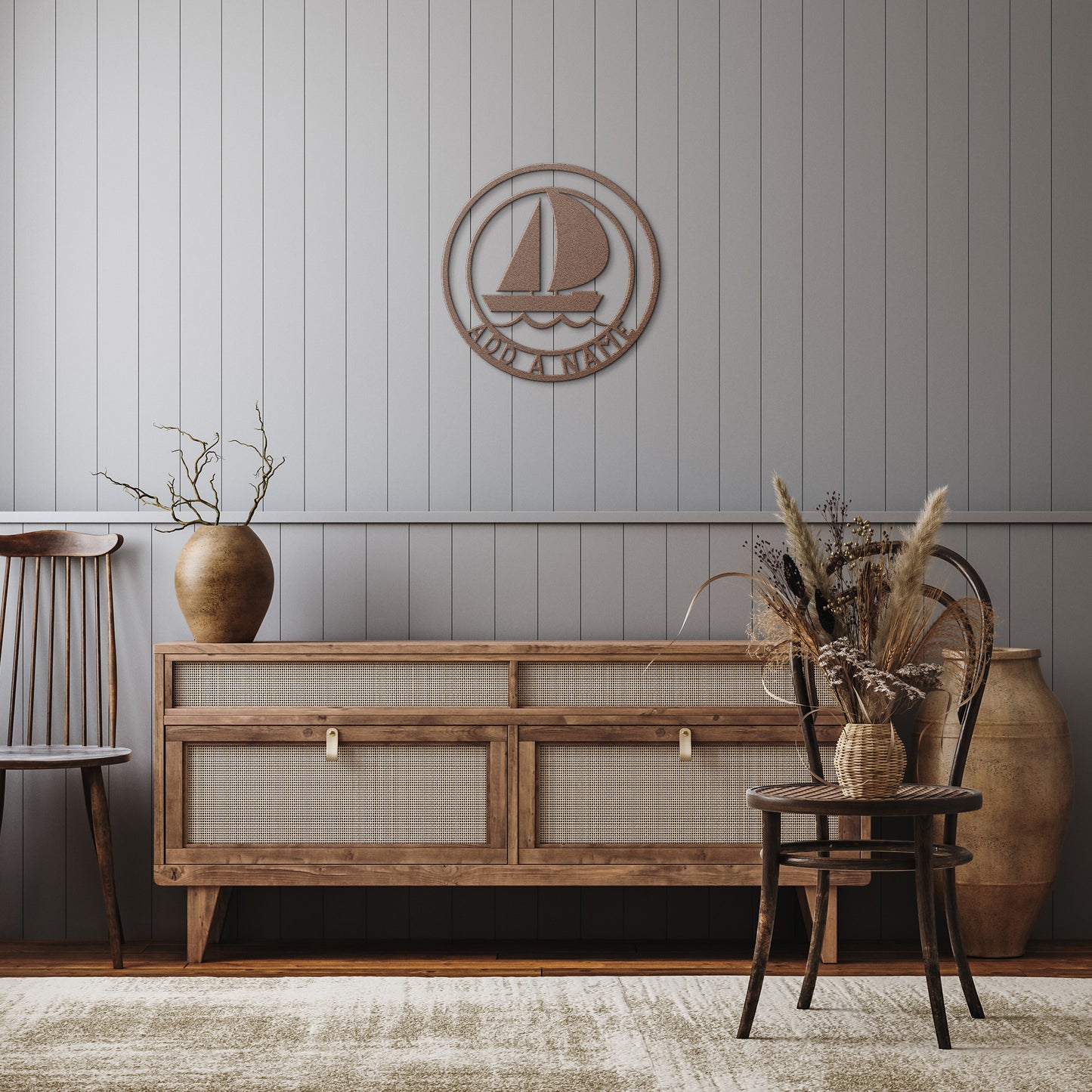 Metal Sailboat Wall Art