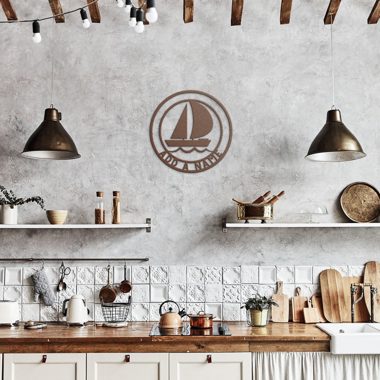 Metal Sailboat Wall Art