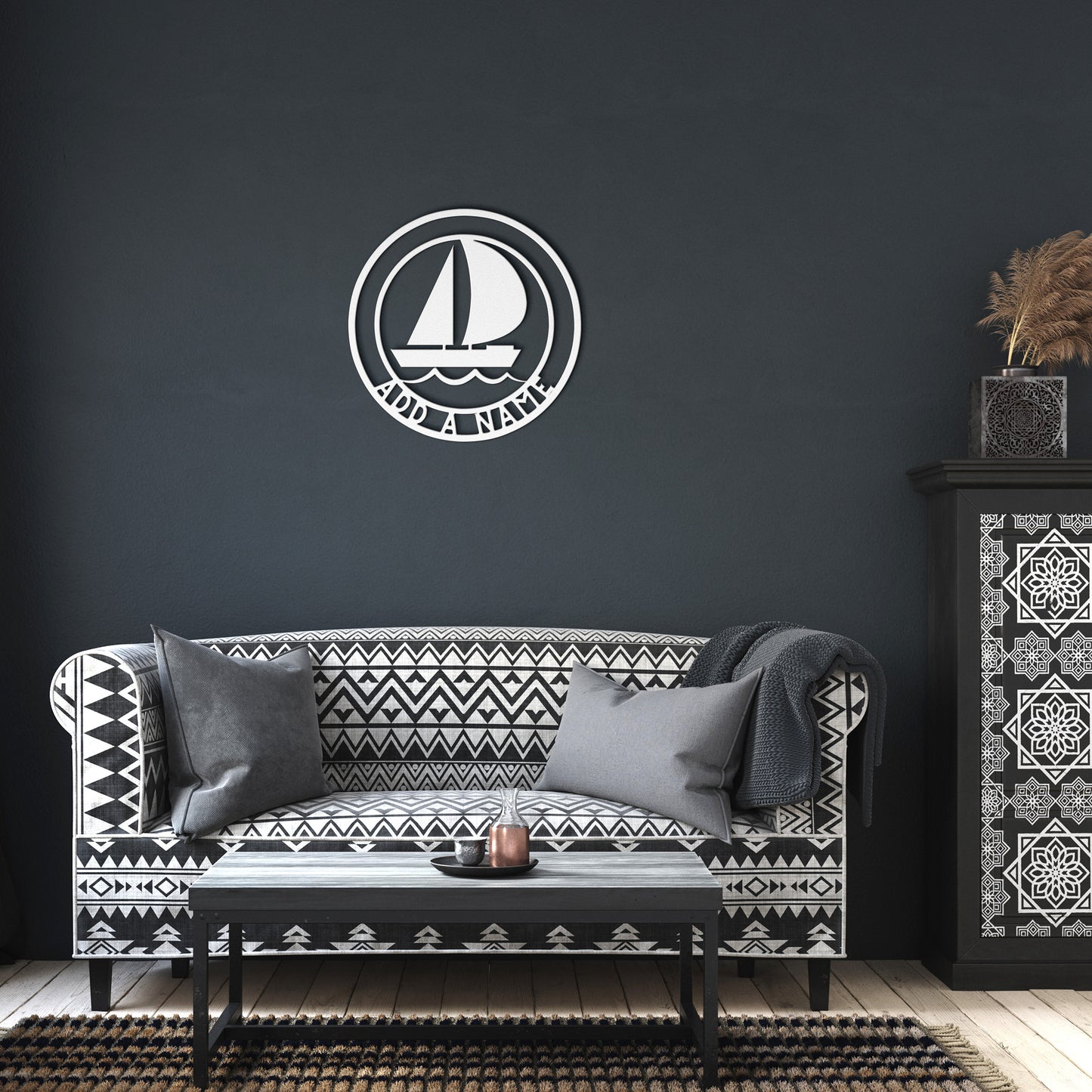 Metal Sailboat Wall Art
