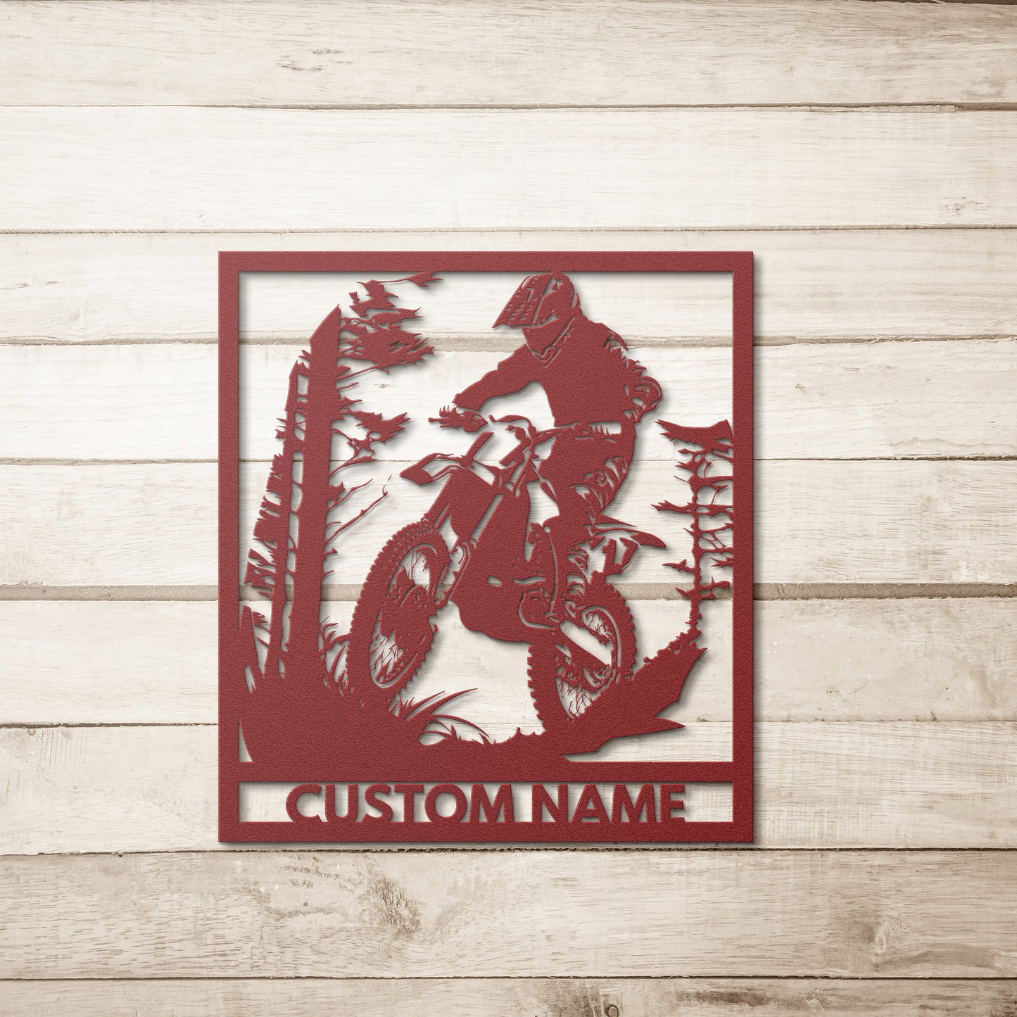 Motorcross Metal Wall Art