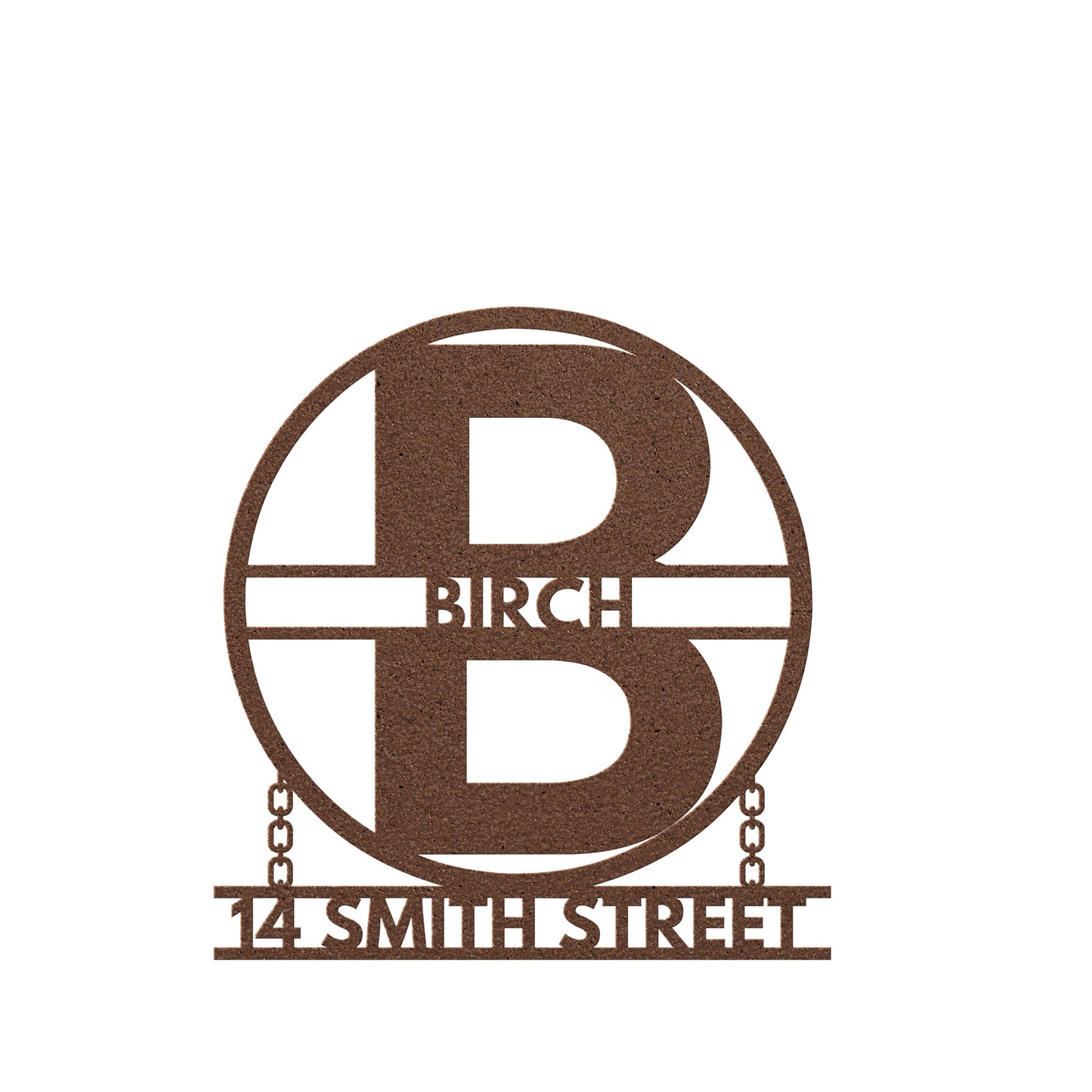 Personalised Metal Address Sign