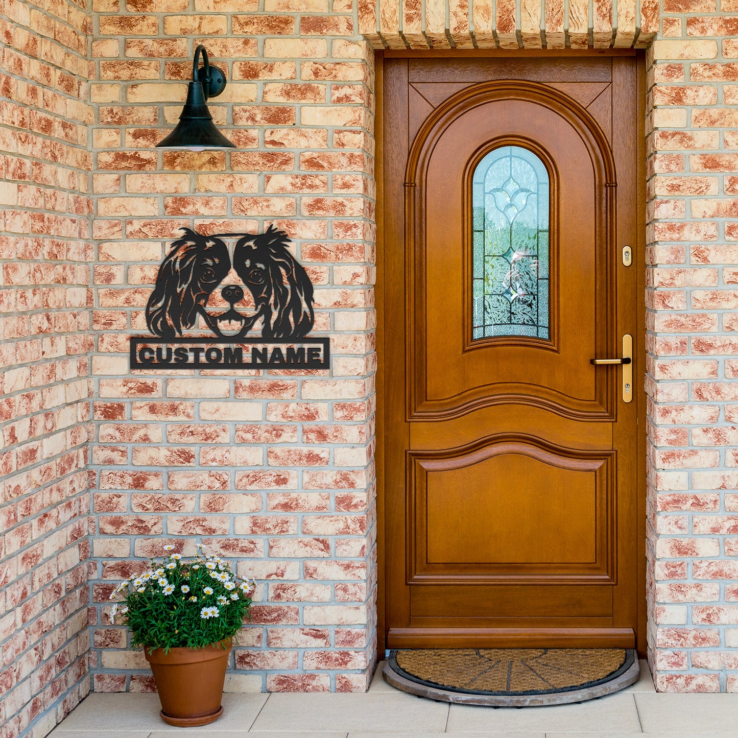 Personalized Cavalier King Charles Spaniel Dog Metal Sign - Custom Name Wall Decor, Metal Signs Customized Outdoor Indoor, Wall Art Gift For Cavalier King Charles Spaniel Dog Lover