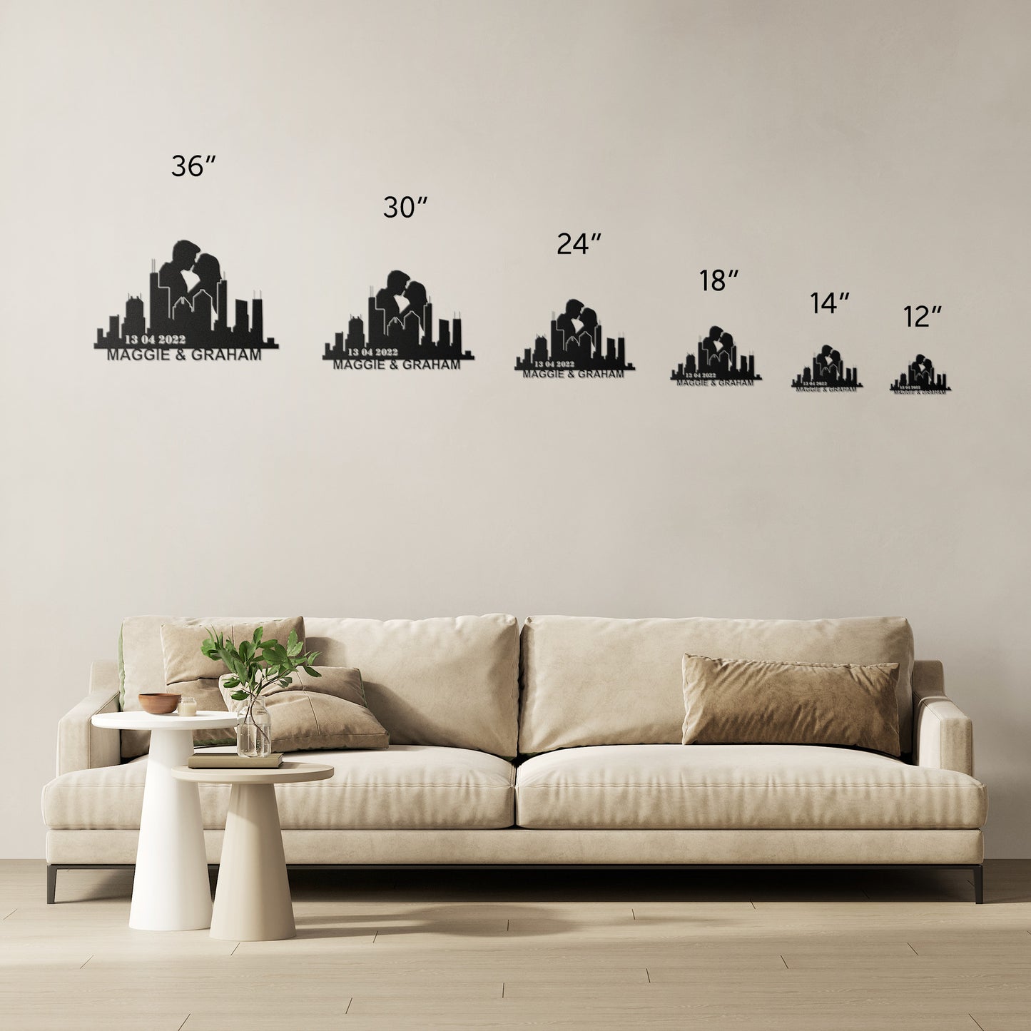 Personalized Houston Boyfriend Anniversary Metal Wall Art