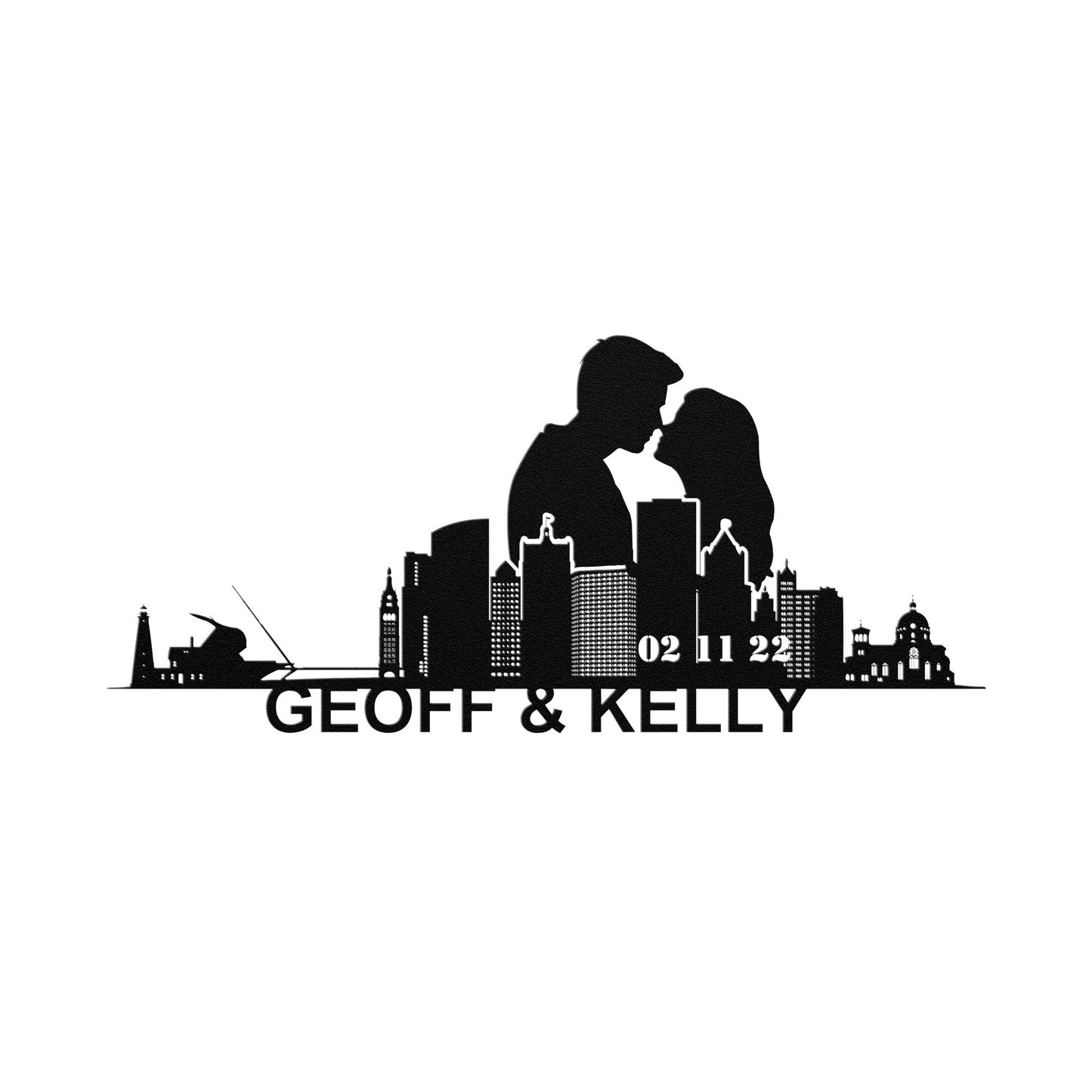 Personalized Milwaulkee Boyfriend Anniversary Metal Wall Art