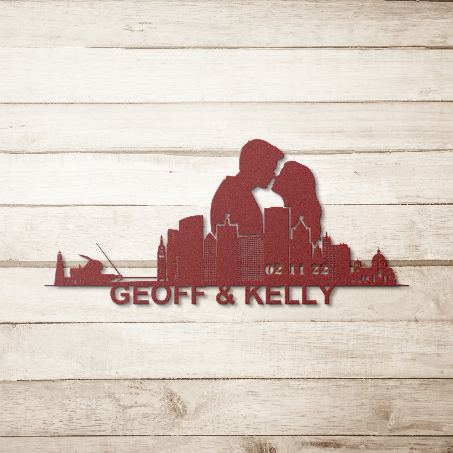 Personalized Milwaulkee Boyfriend Anniversary Metal Wall Art