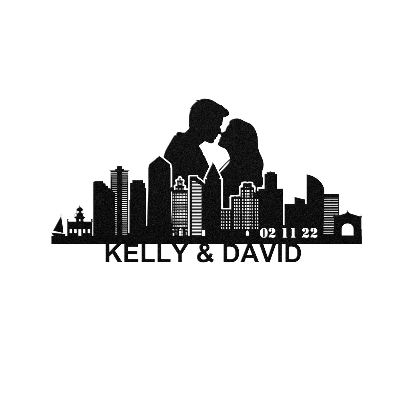 Personalized San Diego Boyfriend Anniversary Metal Wall Art