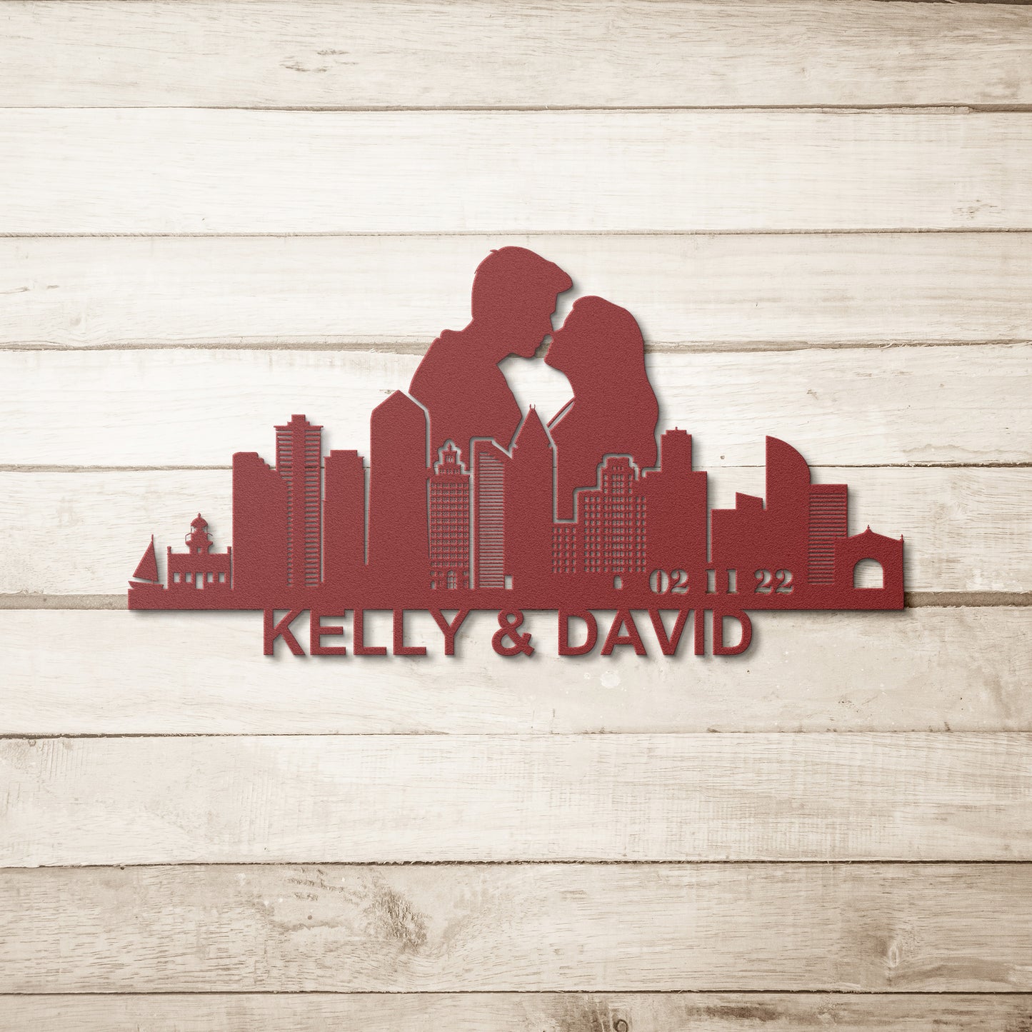 Personalized San Diego Boyfriend Anniversary Metal Wall Art