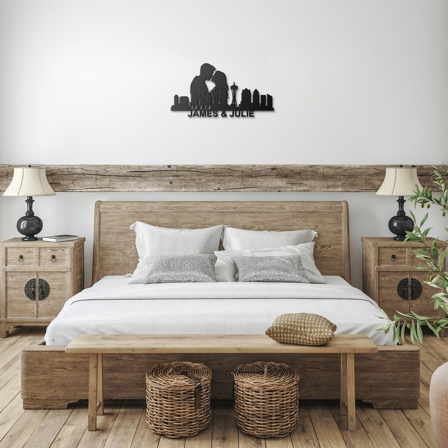 Personalized Seattle Boyfirend Anniversary Metal Wall Art