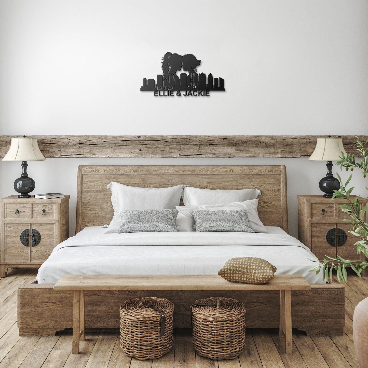 Personalized Seattle Lesbian Couple Anniversary Metal Wall Art