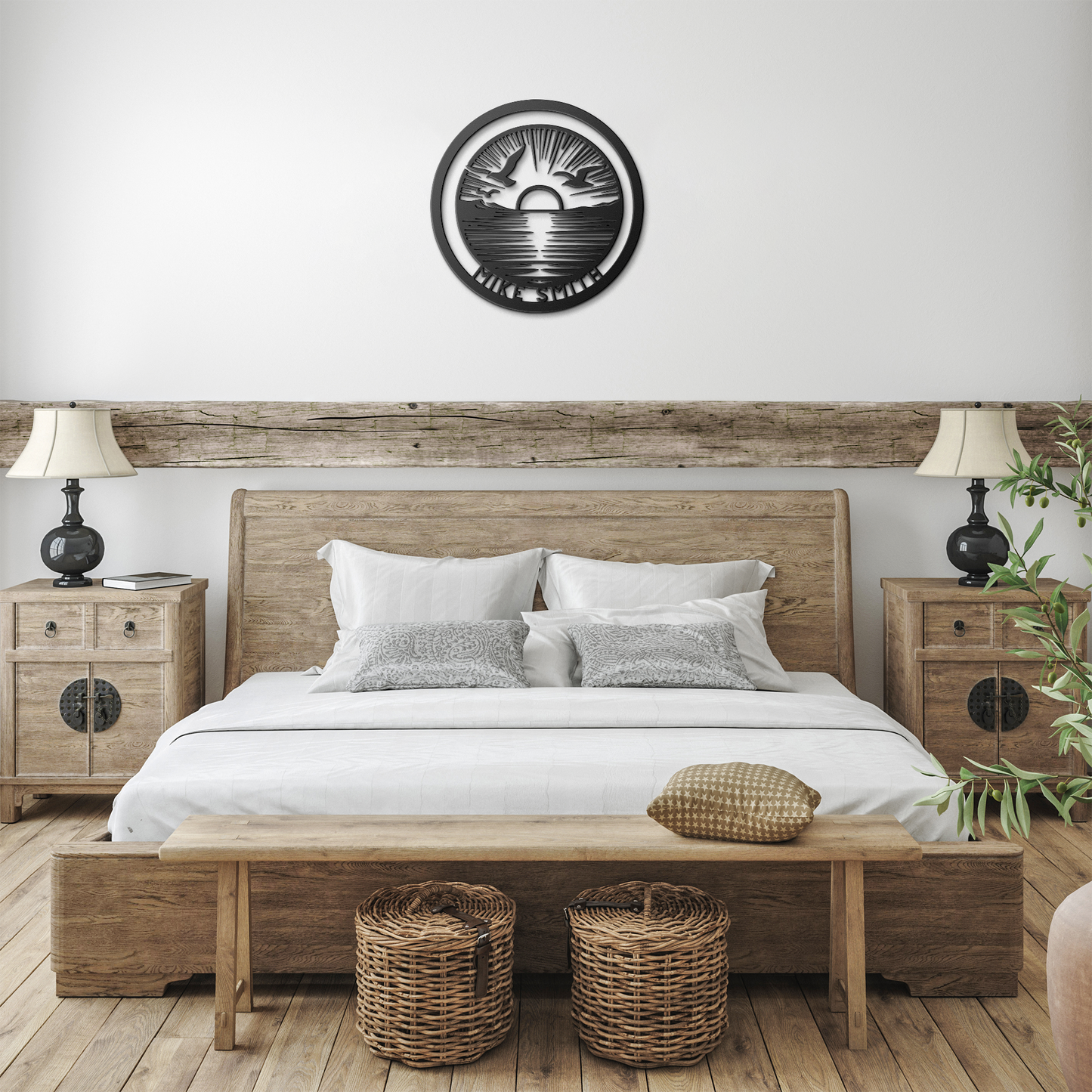 Personalized_Sunset_Metal_Wall_Art_Black_Farmhouse_Bedroom_Mockup.png