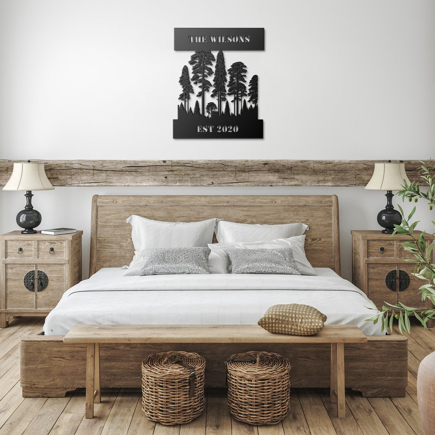 Pine Tree Metal Wall Art