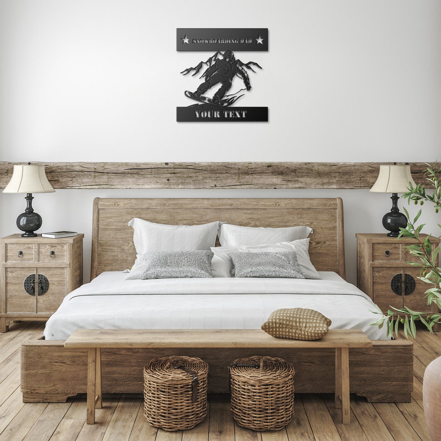 Snowboarding Metal Art Gift