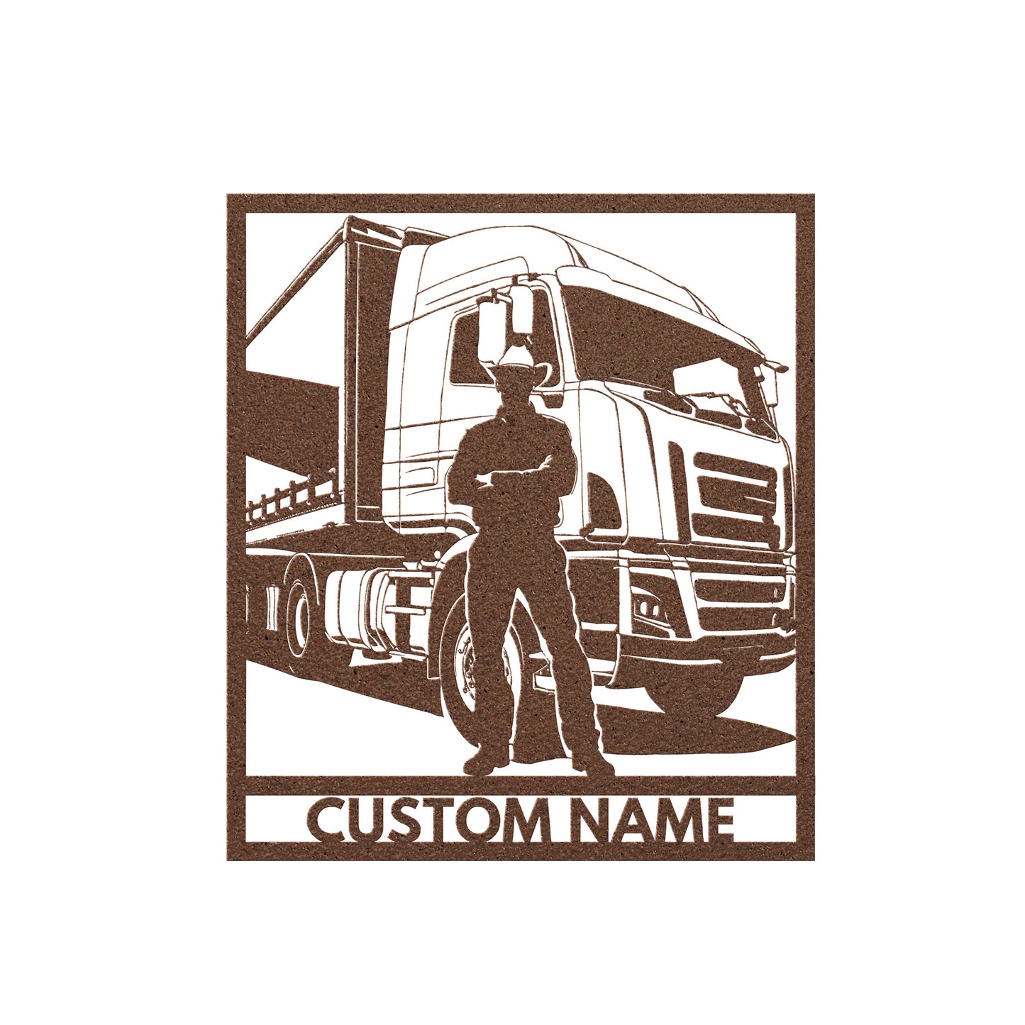 Truck Driver Metal Wall Art