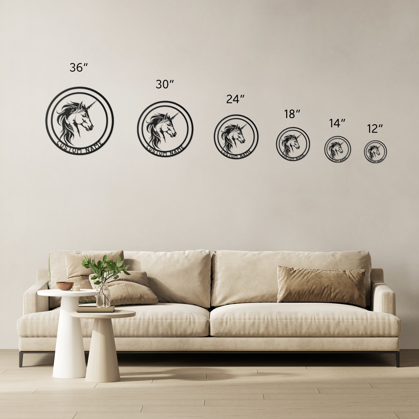 Unicorn Metal Wall Art