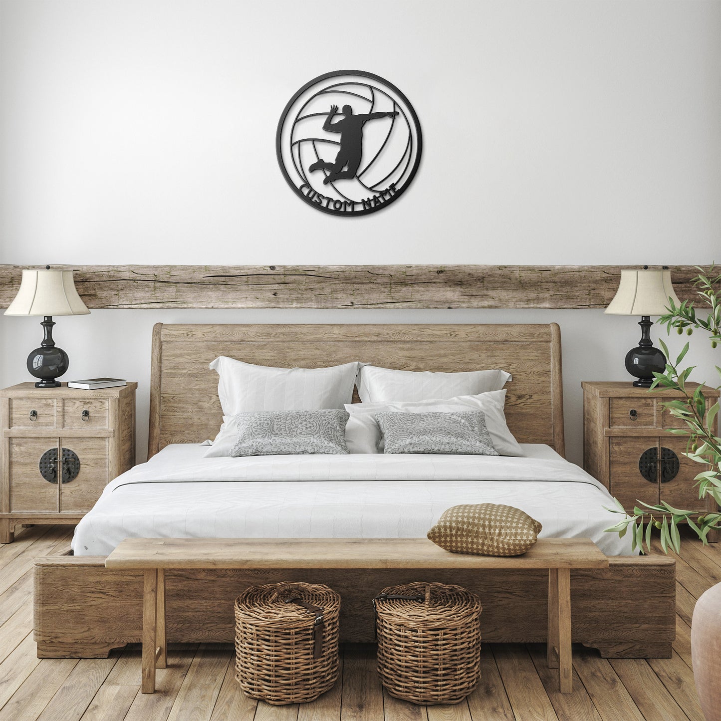 Volleyball Metal Wall Art