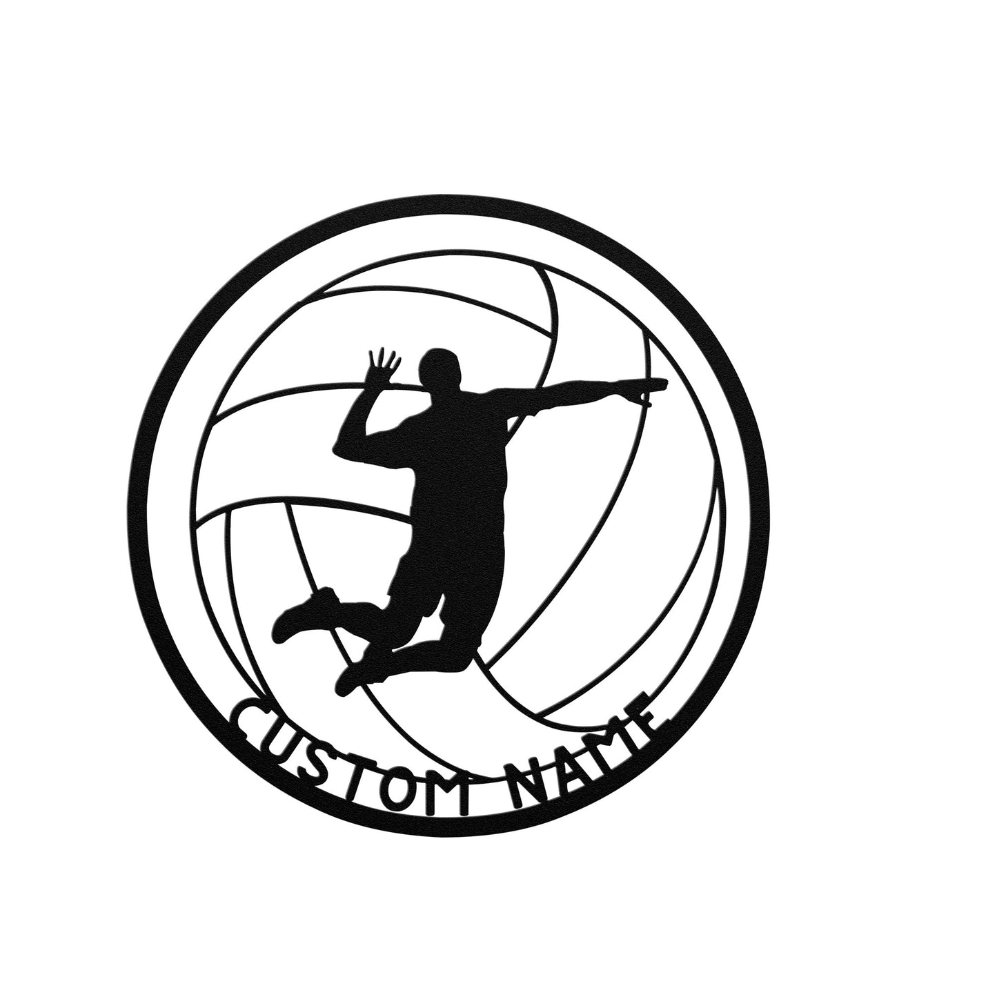 Volleyball Metal Wall Art