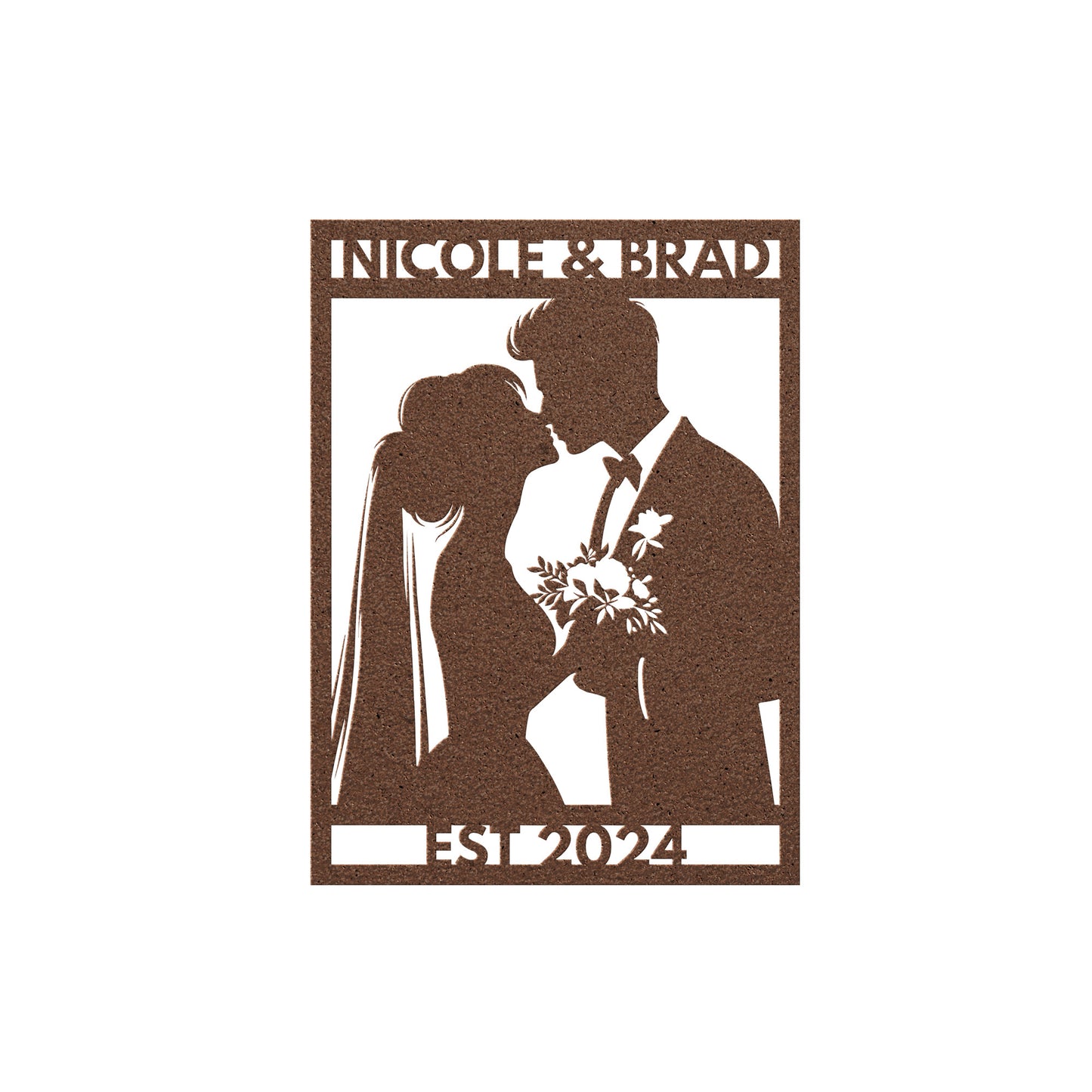 Wedding Gift Metal Wall Art