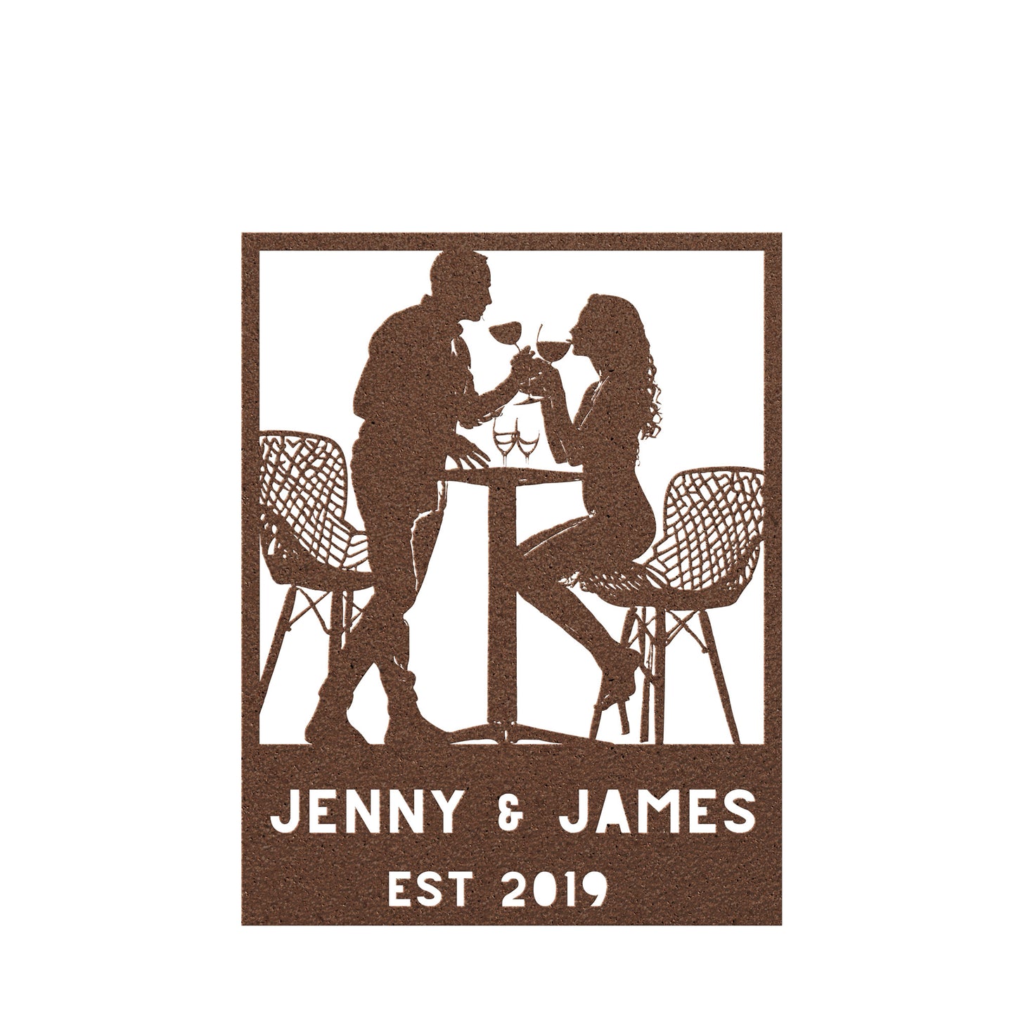 Wine Lovers Metal Wall Art