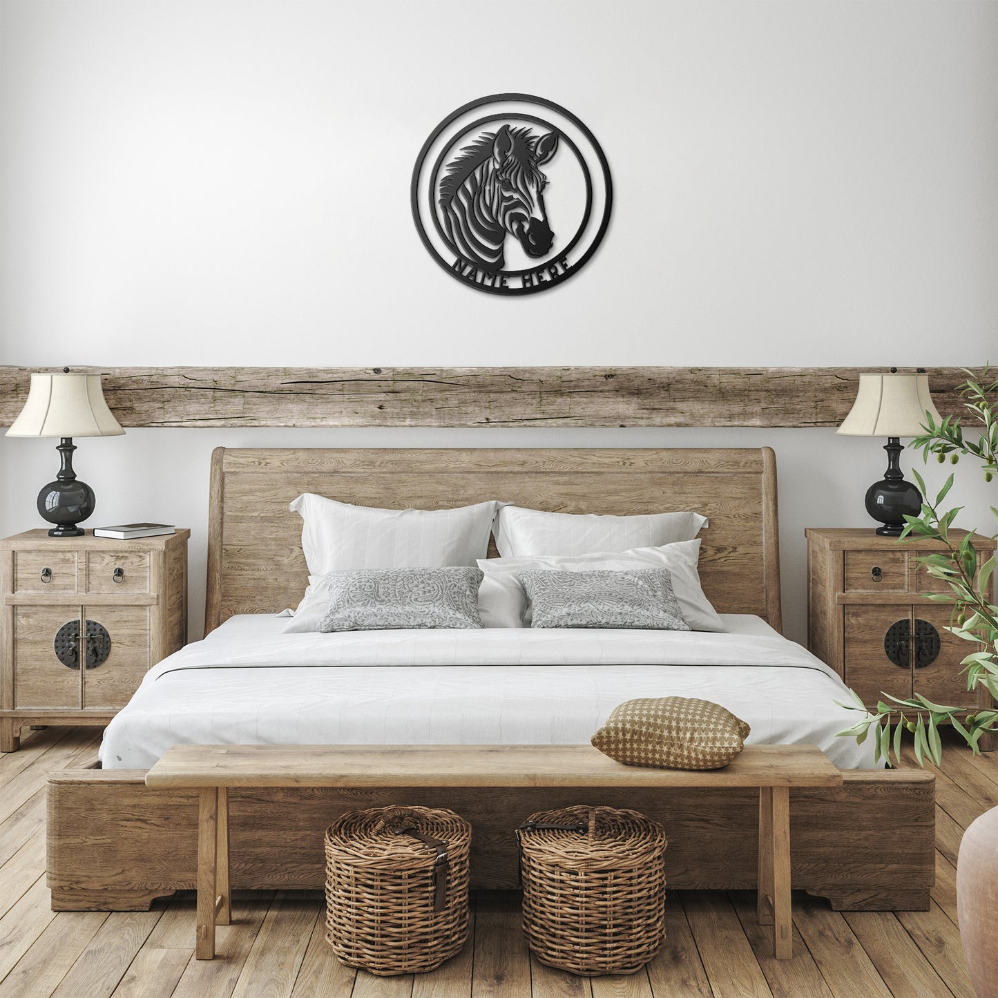 Zebra Metal Wall Art, Wall Decore Gift For Zebra Lover