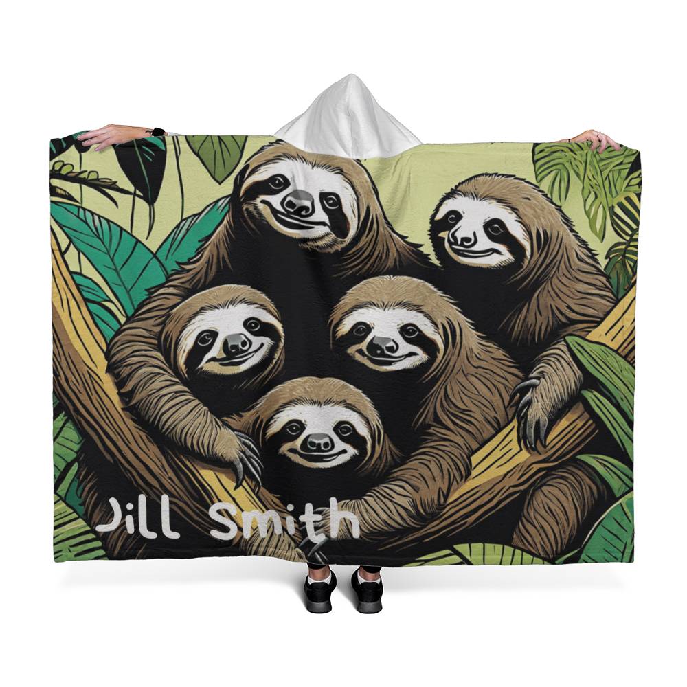 Sloth Hooded Blanket