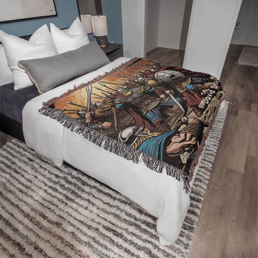 Personalized Viking Heirloom Woven Blanket
