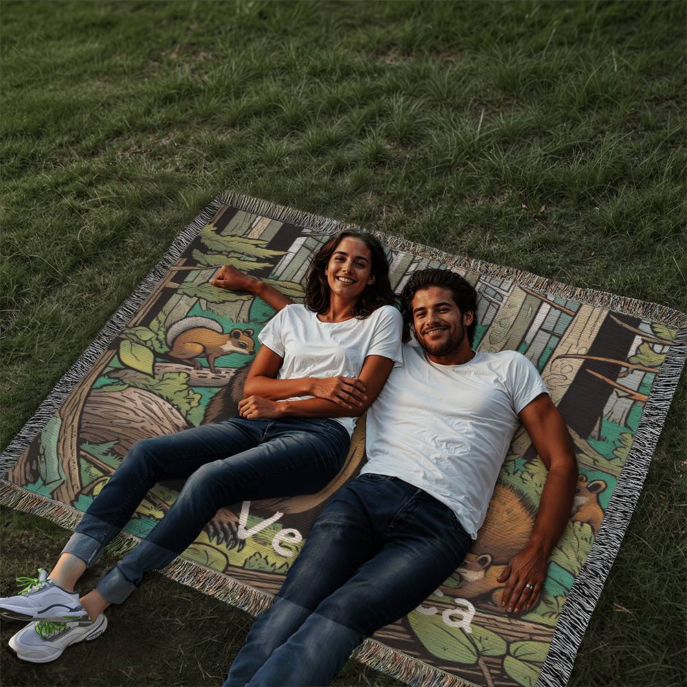 Animals Heirloom Woven Blanket