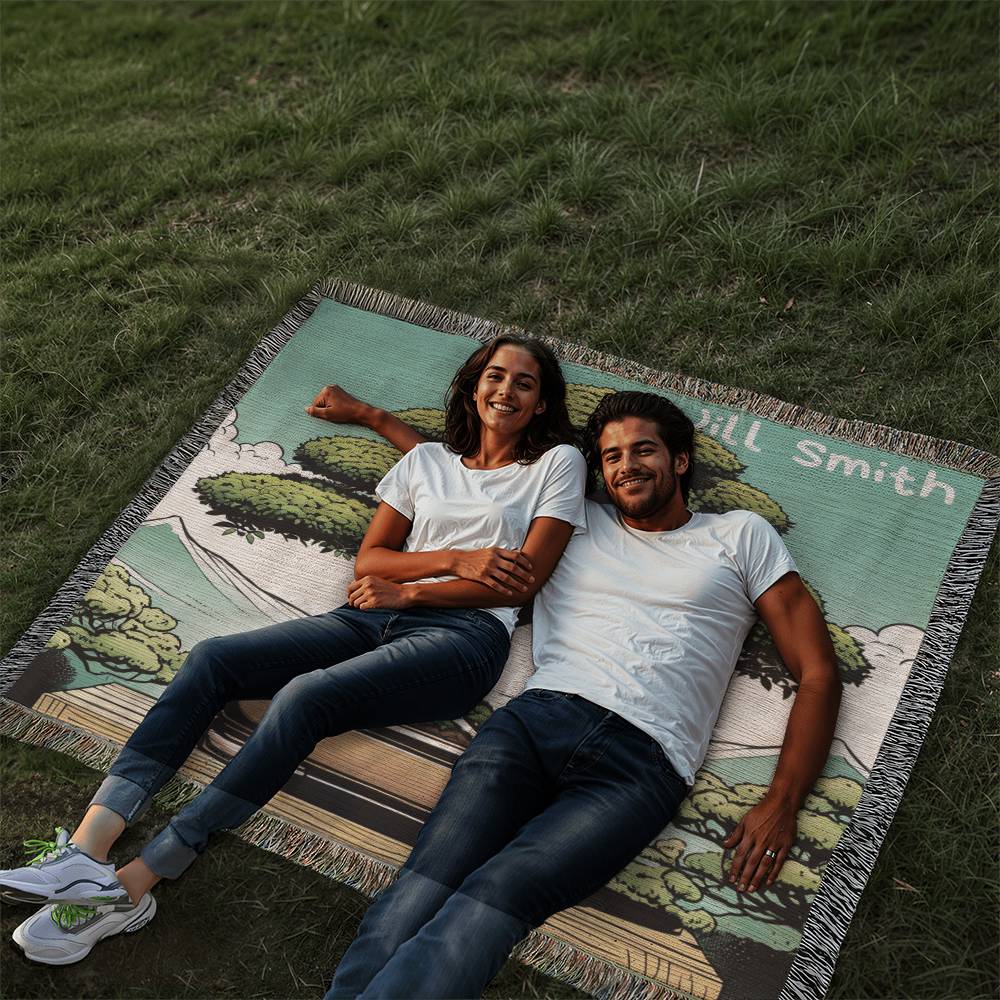 Personalized Bonsai Heirloom Woven Blanket