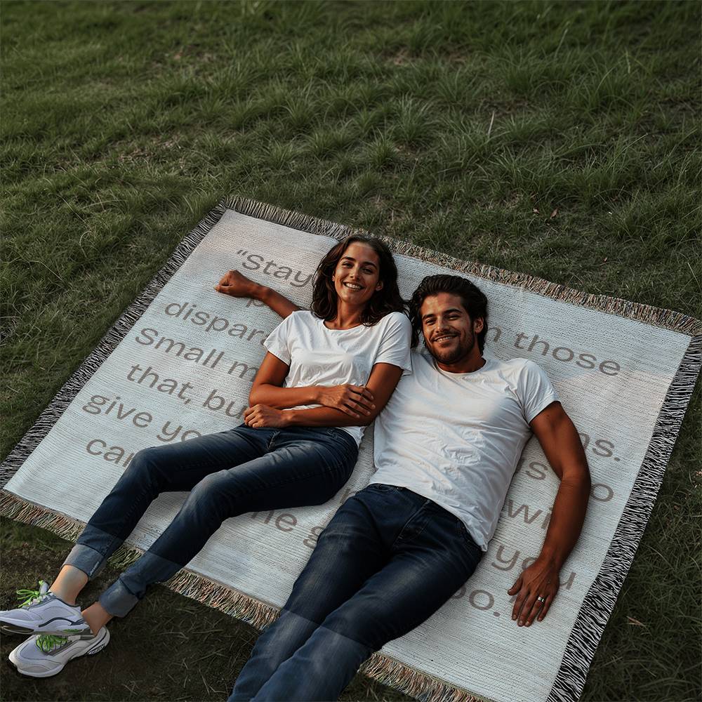 Personalized Motivational Quote Heirloom Blanket