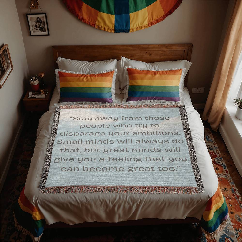 Personalized Motivational Quote Heirloom Blanket