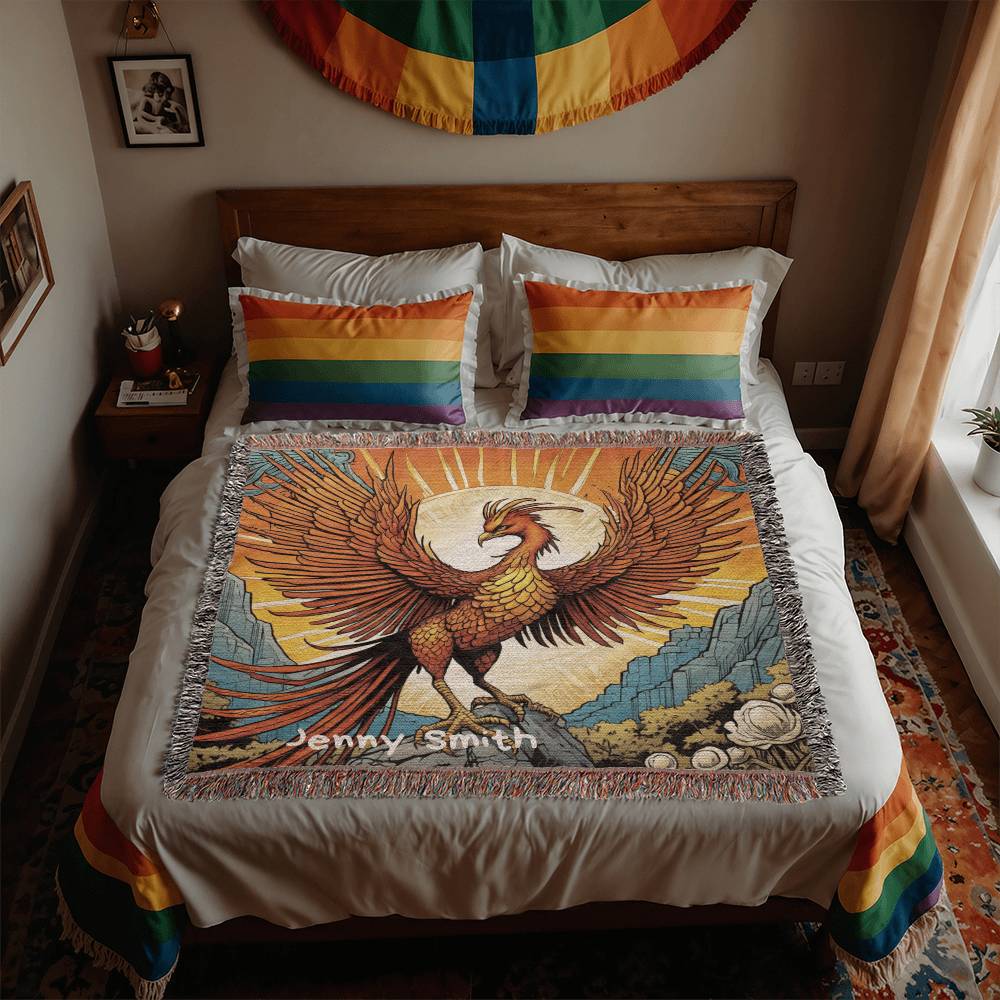 Personalized Phoenix Heirloom Woven Blanket