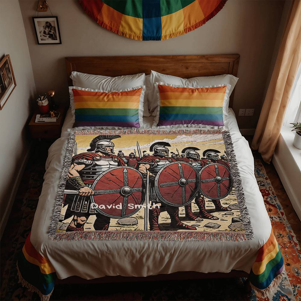 Personalized Roman Centurion Heirloom Woven Blanket