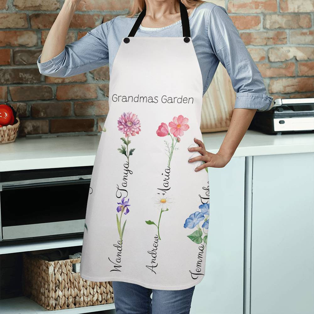 Personalized Grandmas Garden Apron