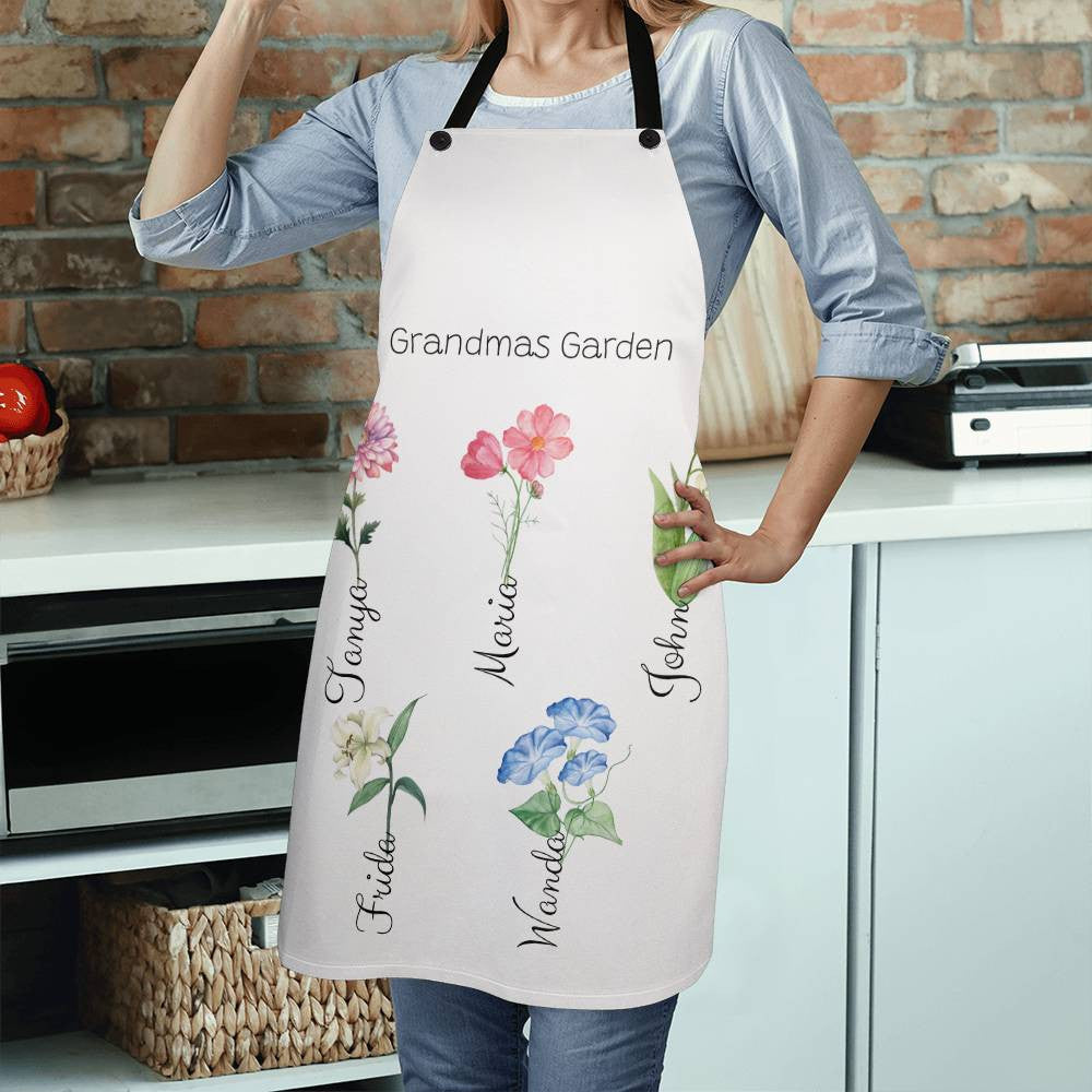 Personalized Grandmas Garden Apron