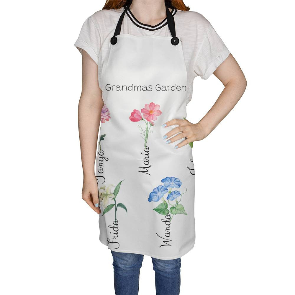Personalized Grandmas Garden Apron
