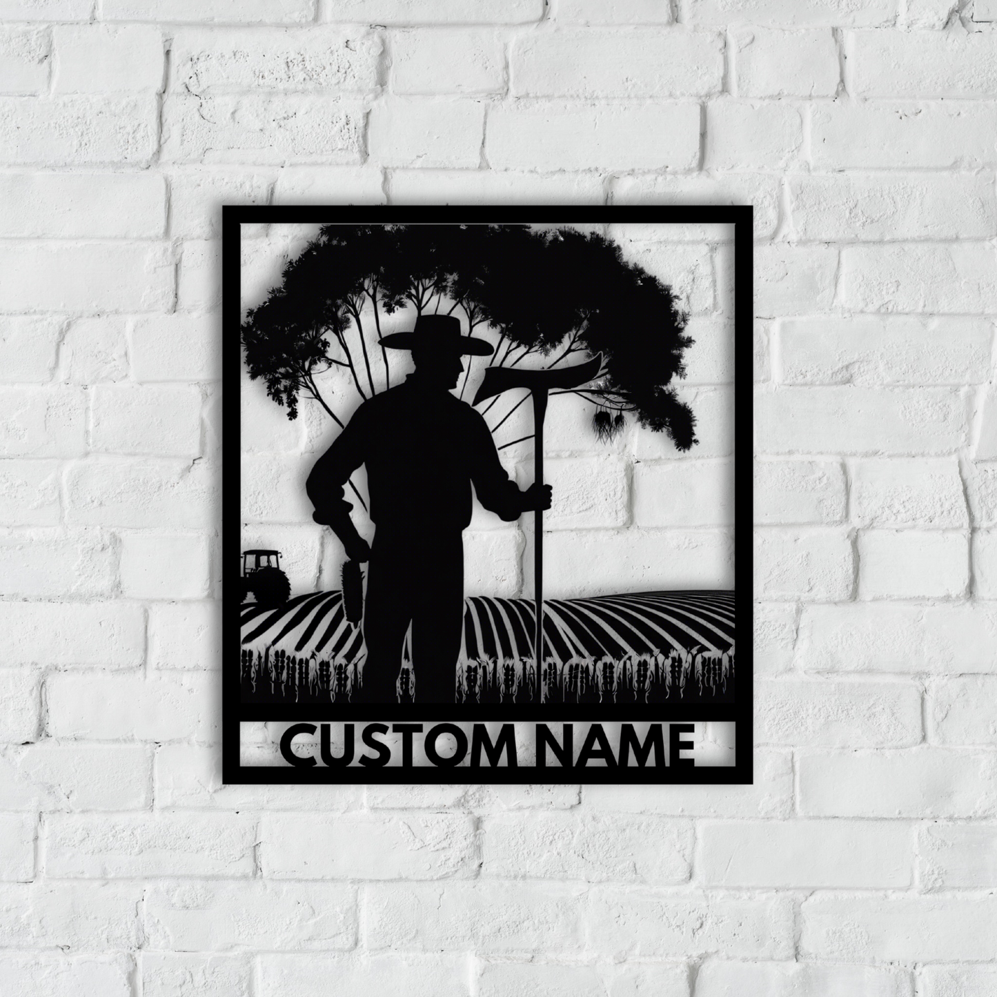 Farmer Metal Wall Art