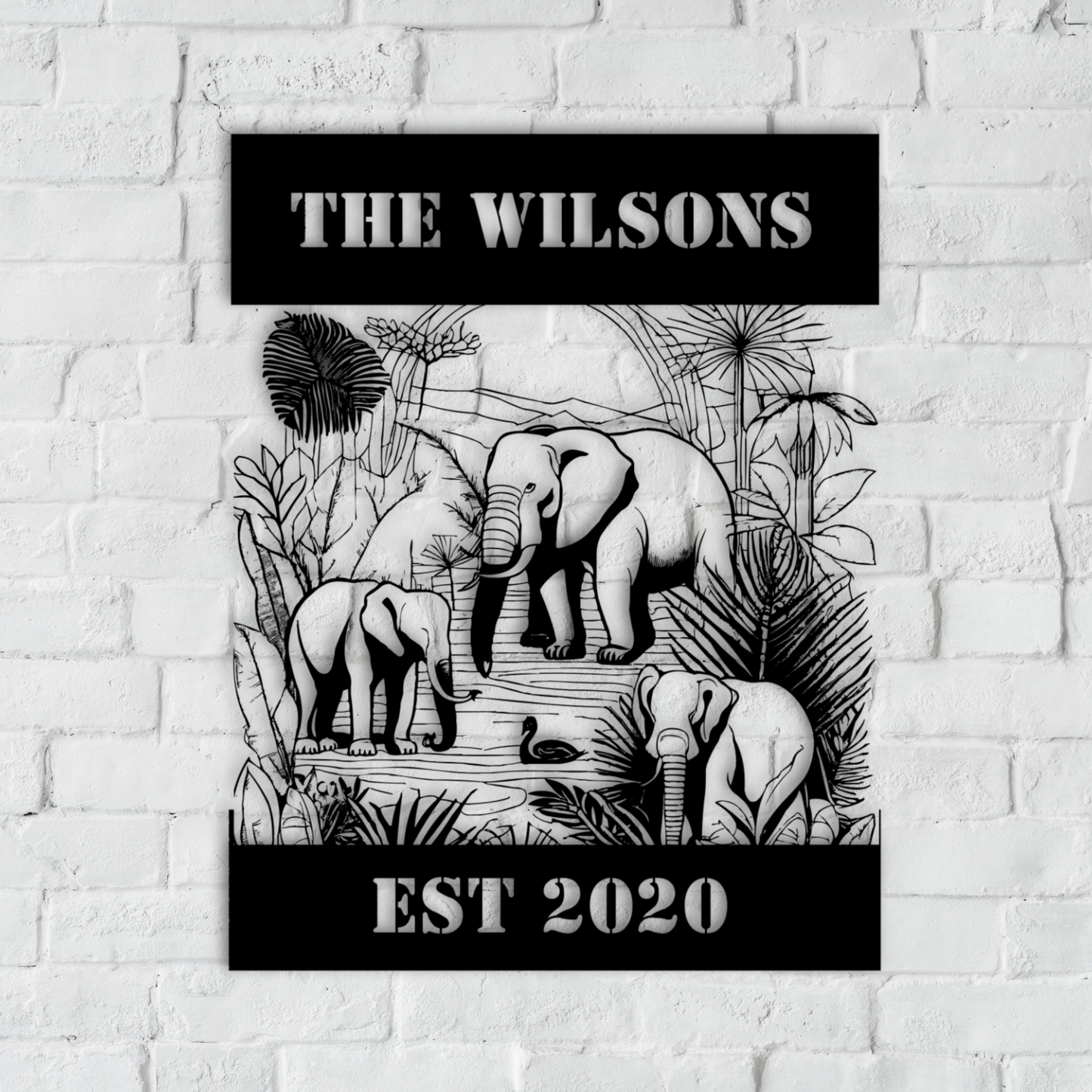 Jungle Metal Wall Art