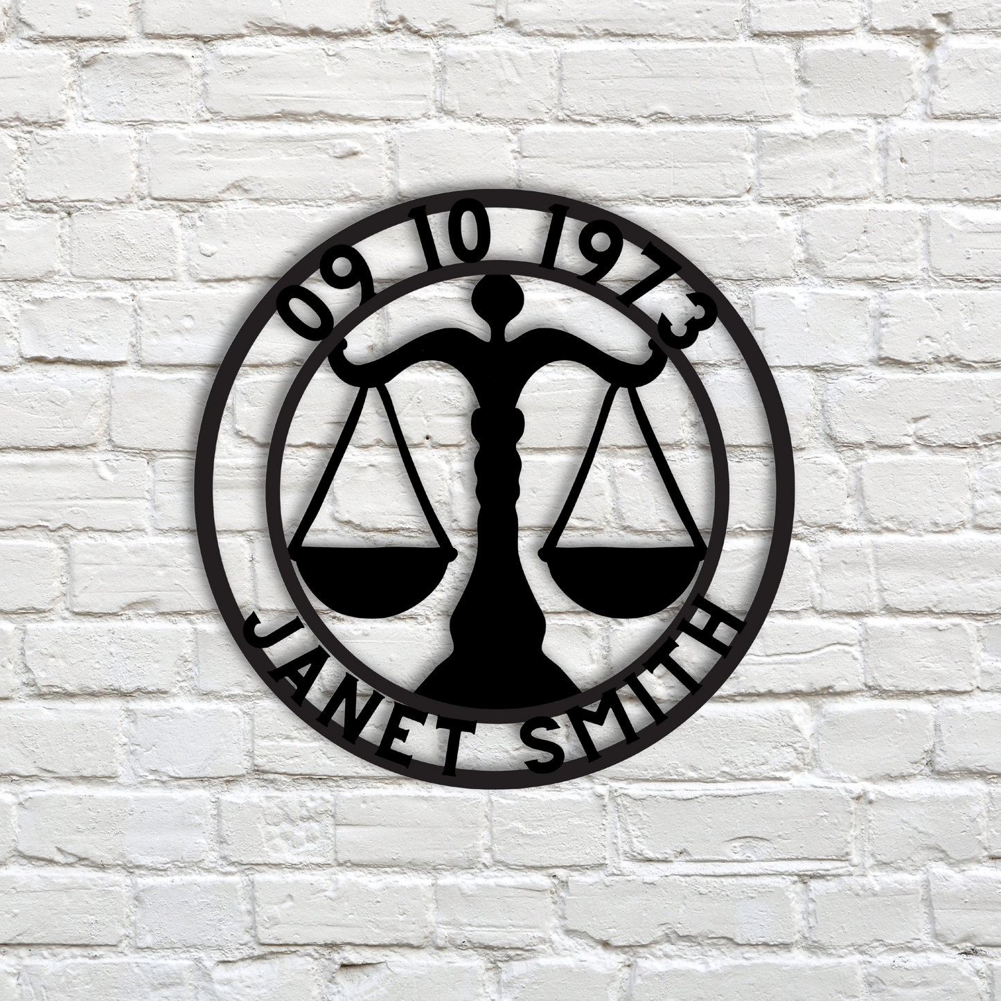 Personalized Libra Metal Sign - Libra Star Sign Quote Wall Decor, Personalized Libra Metal Signs Customized Outdoor Indoor,