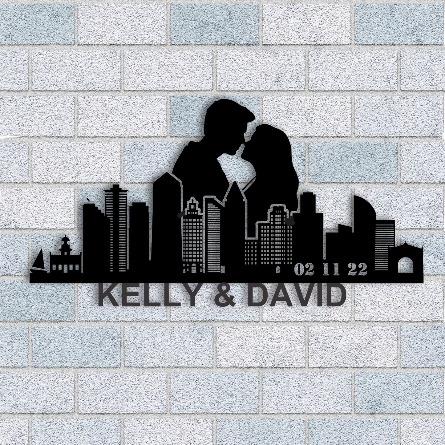 Personalized San Diego Boyfriend Anniversary Metal Wall Art