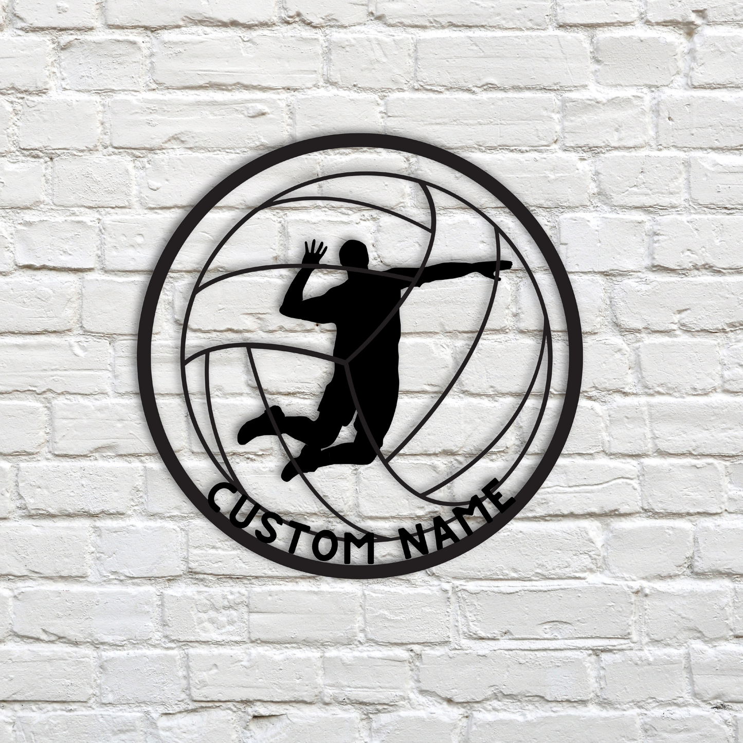 Volleyball Metal Wall Art