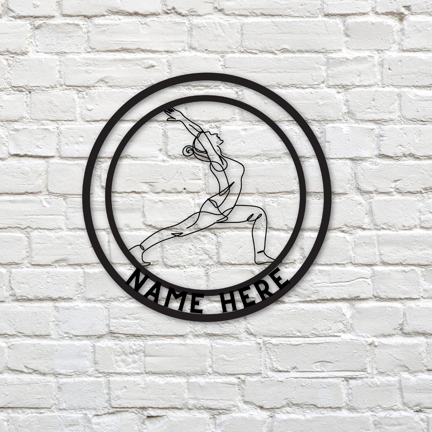 Yoga Metal Wall Art