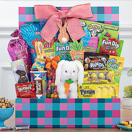 Easter Bunny Sweets: Easter Gift Basket (Pink)