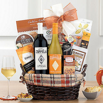 Francis Ford Coppola Duet: Harvest Wine Gift Basket